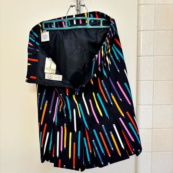 Elevenses Multicolor Rainbow Pencil Print Skirt - Picture 5 of 12